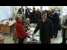 France: Jean-Luc Melenchon casts his vote in second round