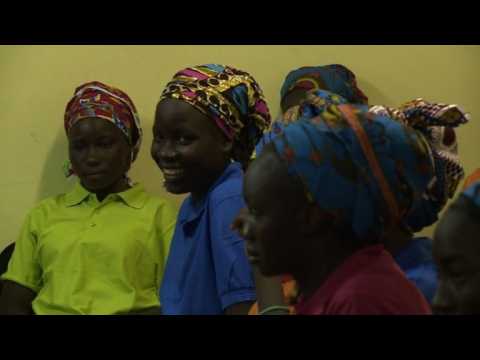 Freed Chibok girls meet Nigerian minister