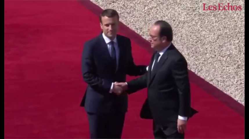 Illustration pour la vidéo Revivez la passation de pouvoir entre François Hollande et Emmanuel Macron