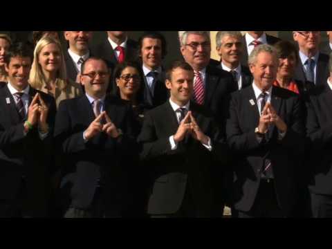 Paris 2024: Macron meets with IOC members (2)