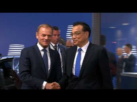 Chinese PM in Brussels after US pullout from Paris climate pact