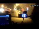 Can You Even See the Road? Moscow Taxi Driver Uses 13 Monitors to Navigate City