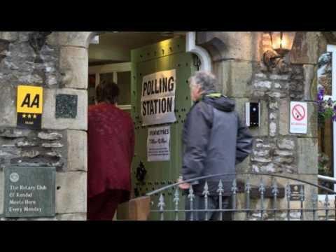 Early voters cast ballots in Tim Farron's constituency