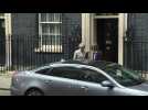 Theresa May leaves Downing Street after DUP talks