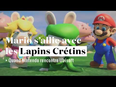 Mario s'allie avec les Lapins Crétins dans un jeu vidéo