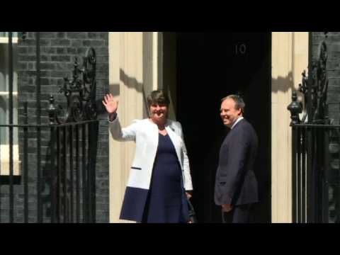 DUP leader arrives in Downing Street for talks with Theresa May