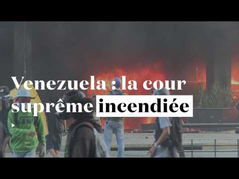 Venezuela : la cour suprême incendiée par les anti-Maduro