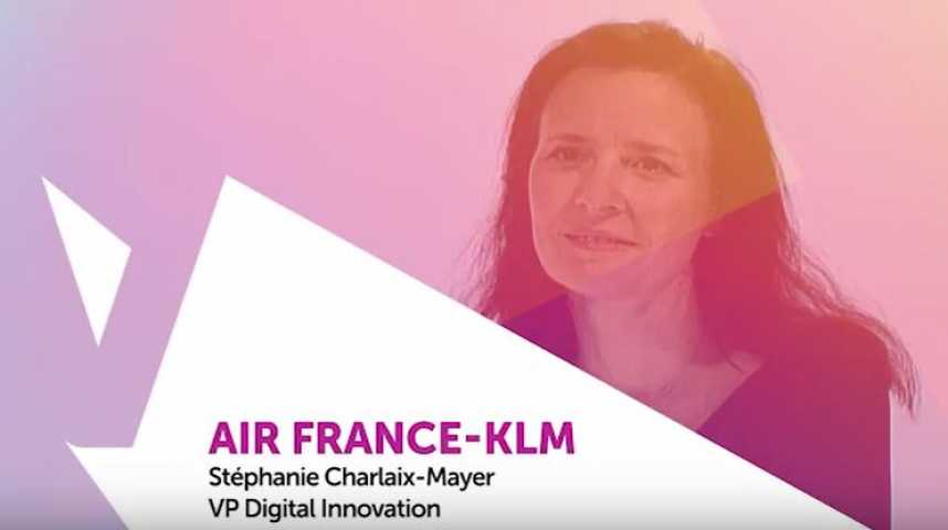 Illustration pour la vidéo Viva Technology - L’avenir du voyage par Stéphanie Charlaix-Mayer, VP Digital Innovation Air France