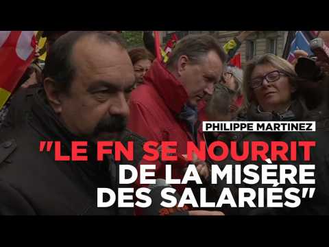 "Le FN se nourrit de la détresse et la misère des salariés" dénonce Philippe Martinez de la CGT