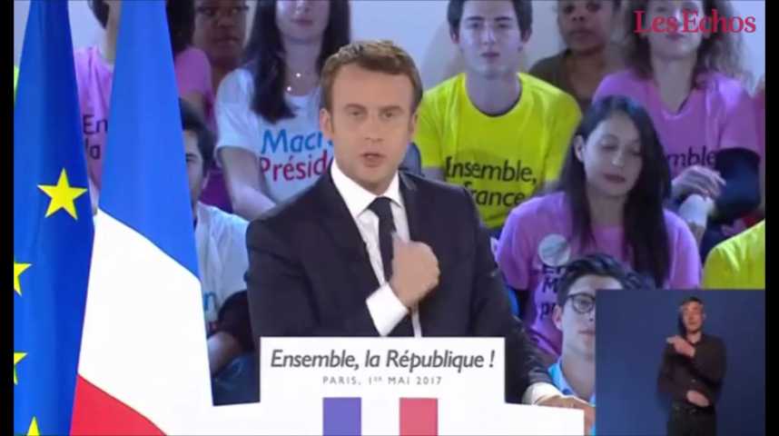 Illustration pour la vidéo "Le Front national est le parti de l'anti-France", dénonce Emmanuel Macron