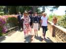 G7: First ladies enjoy garden stroll at summit venue