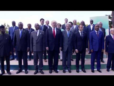 African leaders join G7 for family photo in Sicily