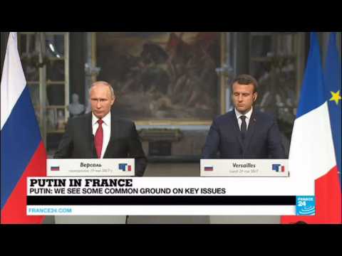 Putin in France: Russian President reacts on Election hacking, #MacronLeaks, Le Pen's visit