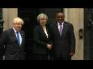 Ethiopian PM arrives at 10 Downing Street for Somalia conference