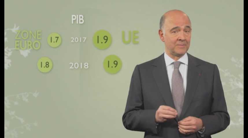 Illustration pour la vidéo La Commission européenne relève sa prévision de croissance 2017, à 1,7%