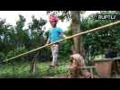 Six-Year-Old Acrobat Can Walk Tightrope Backward and Blindfolded