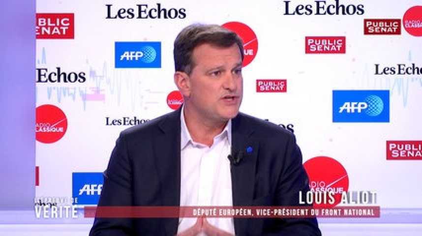 Illustration pour la vidéo Choix des militants de Mélenchon de ne pas voter Macron au second tour : Louis Aliot "trouve ça très sain"