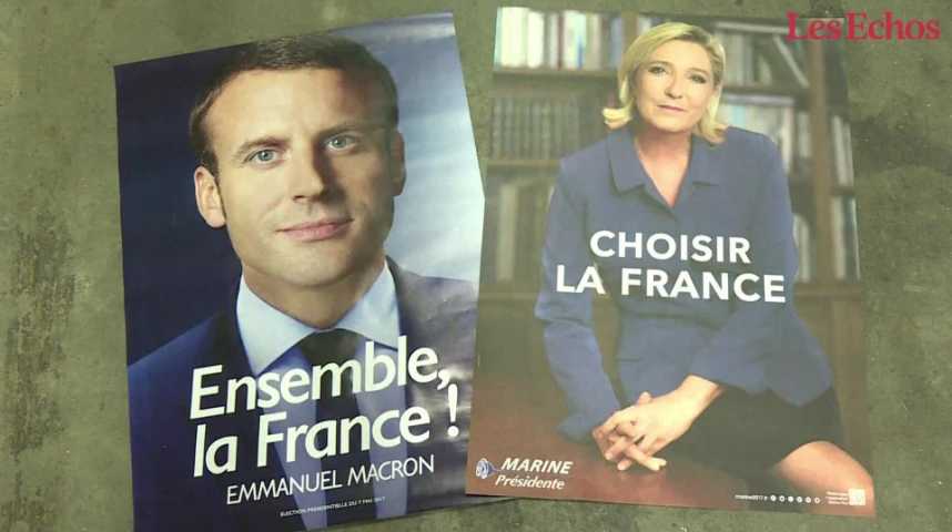 Illustration pour la vidéo Le Pen et Macron prêts à un duel télévisé sans merci