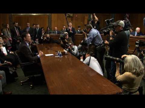 FBI Director Comey arrives for Senate hearing