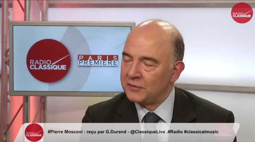 Illustration pour la vidéo "Il faut un budget de la zone euro" Pierre Moscovici (05/05/2017)