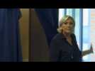 Marine Le Pen votes in French parliamentary election