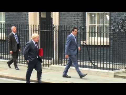 London: cabinet ministers arrive for meeting at Downing street