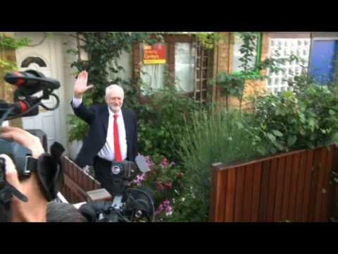 Corbyn leaves London home as May loses parliamentary majority