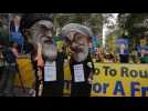 US: Hundreds protest against Rouhani, in New York for UNGA