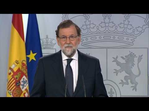 Spain PM calls on Catalan separatists to stop 'escalation'
