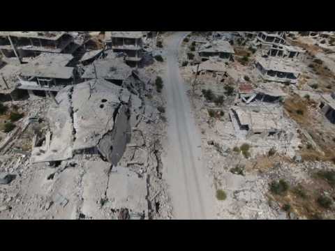 Drone footage shows destruction in Syria’s Daraa