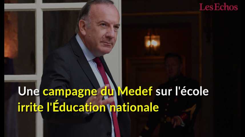 Illustration pour la vidéo Une campagne de com du Medef irrite l'Education nationale