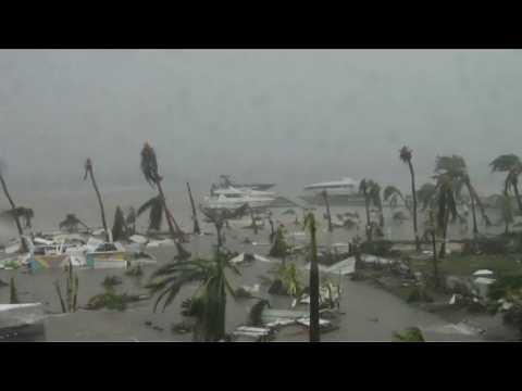 Footage shows hurricane Irma devastation in Saint Martin
