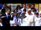 Pope Francis and Colombian president set flame of peace alight