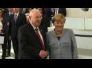 Angela Merkel meets Israeli President Reuven Rivlin