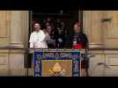 Pope blesses crowd in Bogota's Bolivar square - Label : AFPTV - First images - Category : News