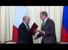 French, Russian foreign ministers meet in Moscow