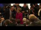 German Chancellor Angela Merkel inaugurates Frankfurt motor show