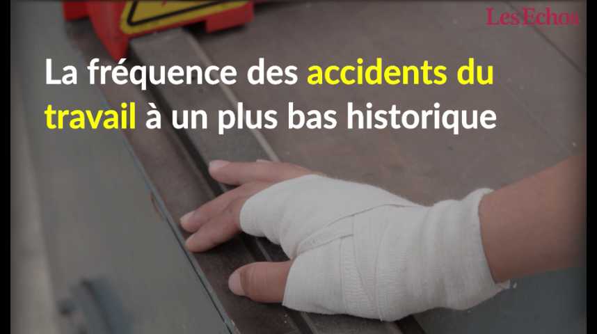 Illustration pour la vidéo La fréquence des accidents du travail à un plus bas historique