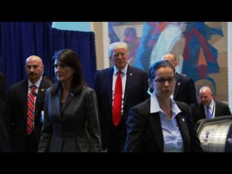 Trump arrives at UN for meeting on reform