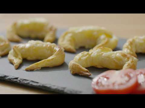 Xanthe Clay's mini ham and cheese croissant canapés