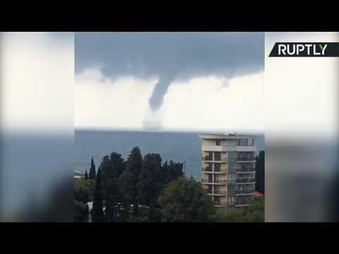Monster Waterspout Tears Through Sea Off Sochi's Black Sea Coast