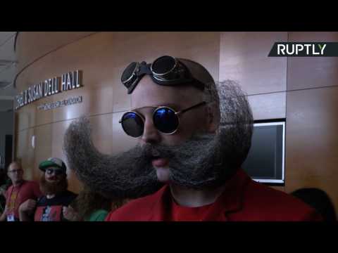 Facial Hair Fanatics Face-Off at World Beard and Moustache Championships