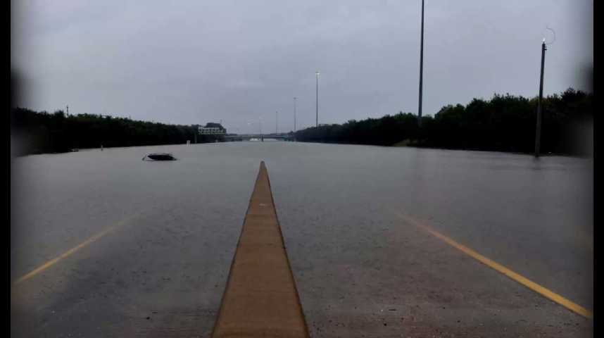 Illustration pour la vidéo Le Texas menacé d’inondations après l’ouragan Harvey