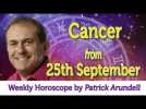 Cancer Weekly Horoscope from 25th September - 25th September 2017