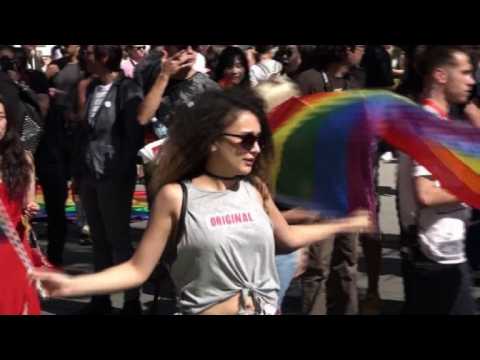Serbia's gay PM joins Belgrade Pride march