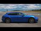 Porsche Panamera Turbo Sport Turismo Design in Blue Metallic