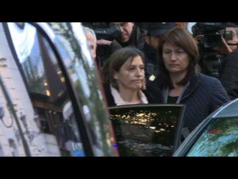 Catalan parliament speaker arrives at court for 'sedition'