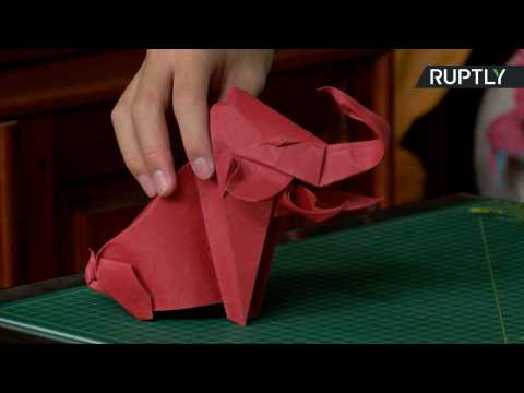Origami Master Makes Elaborate Creations Using Only One Sheet of Paper