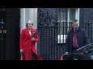 British Prime Minister leaves Downing Street for budget, PMQs