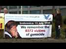 Protest outside UN court ahead of Mladic verdict - Label : AFPTV - First images - Category : News